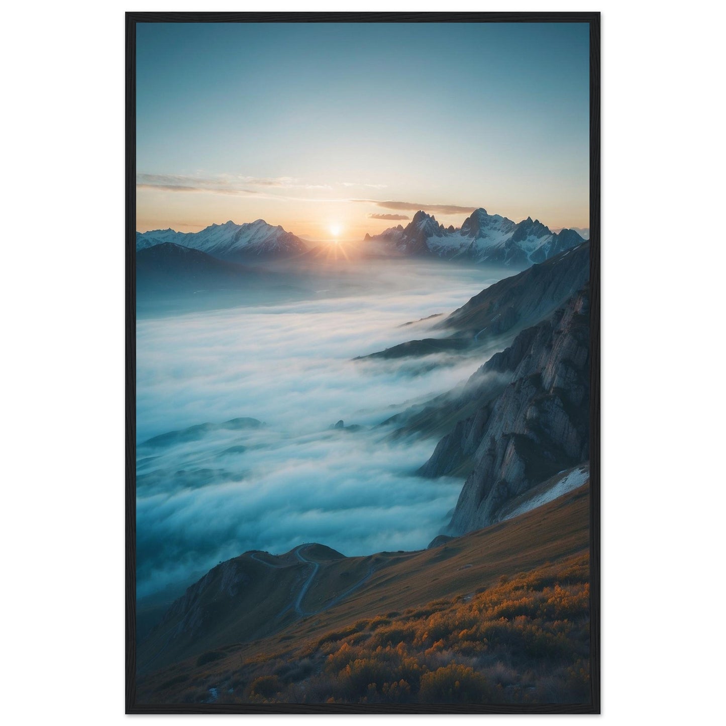 Premium Matte Paper Wooden Framed Poster