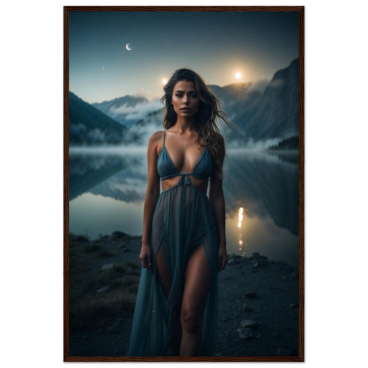 Premium Matte Paper Wooden Framed Poster