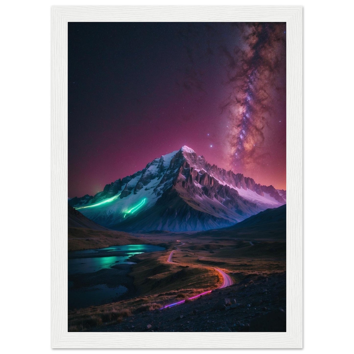 Premium Matte Paper Wooden Framed Poster