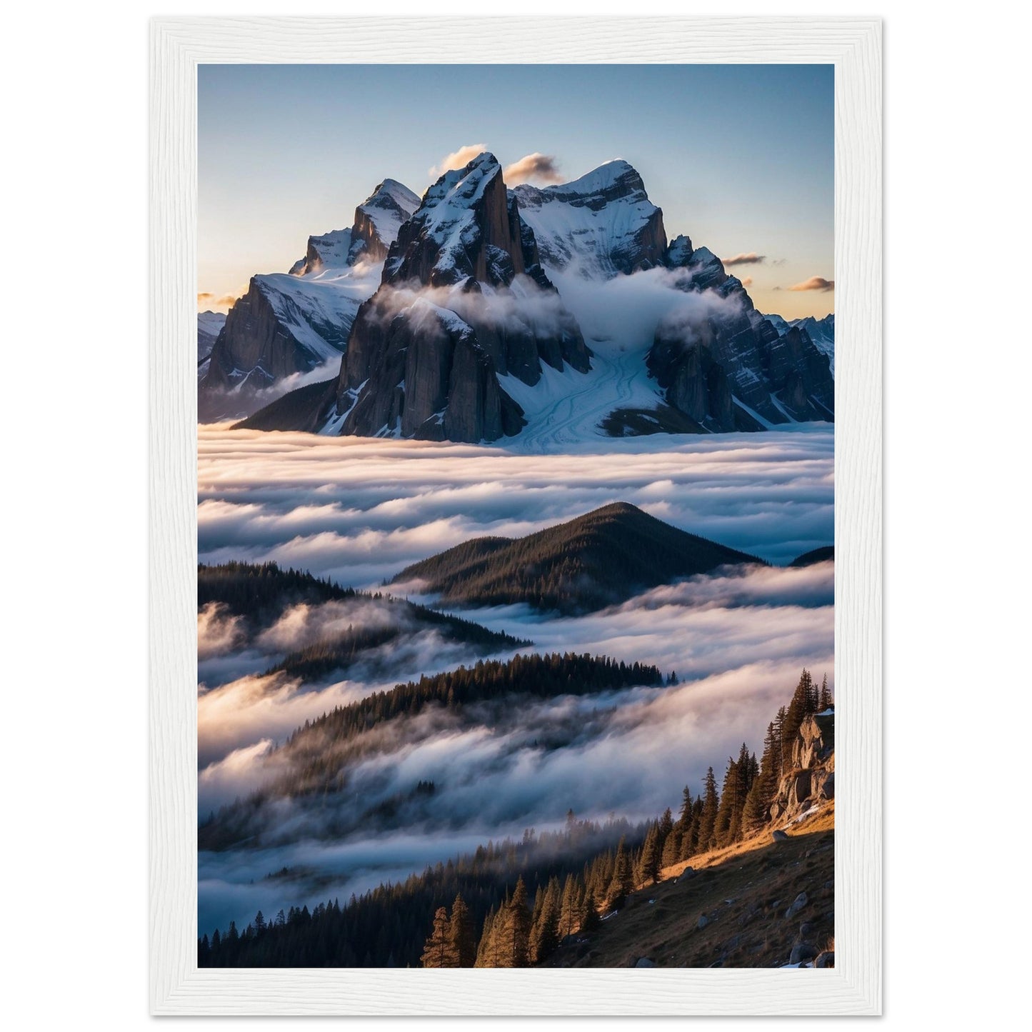 Premium Matte Paper Wooden Framed Poster