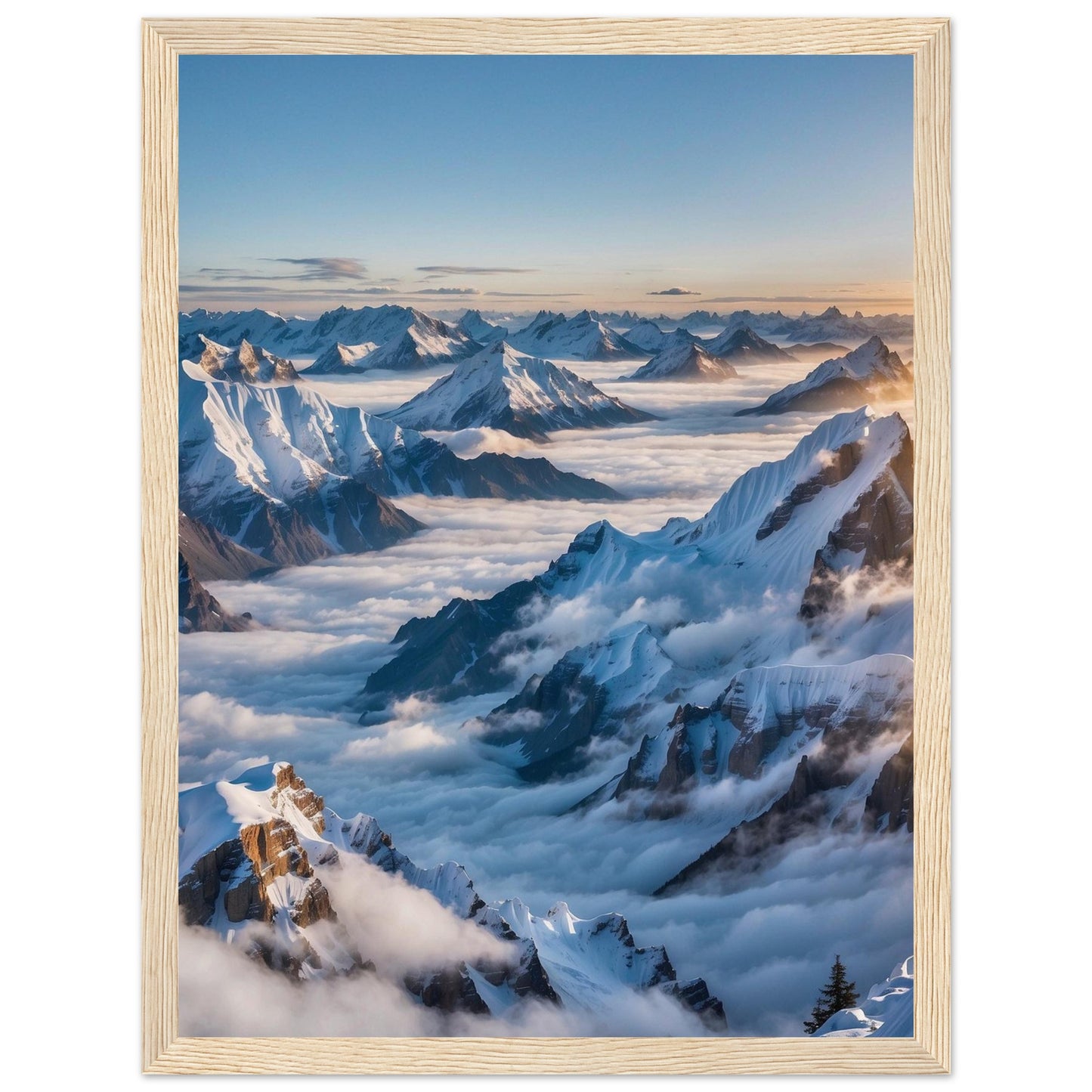 Premium Matte Paper Wooden Framed Poster