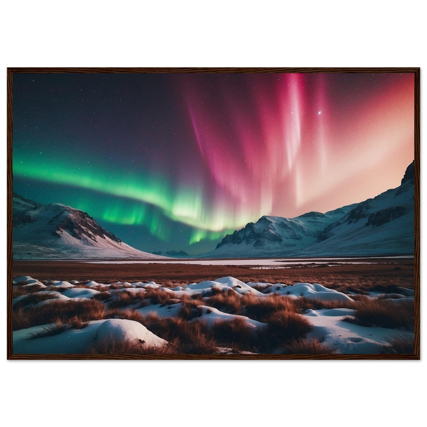 Premium Matte Paper Wooden Framed Poster