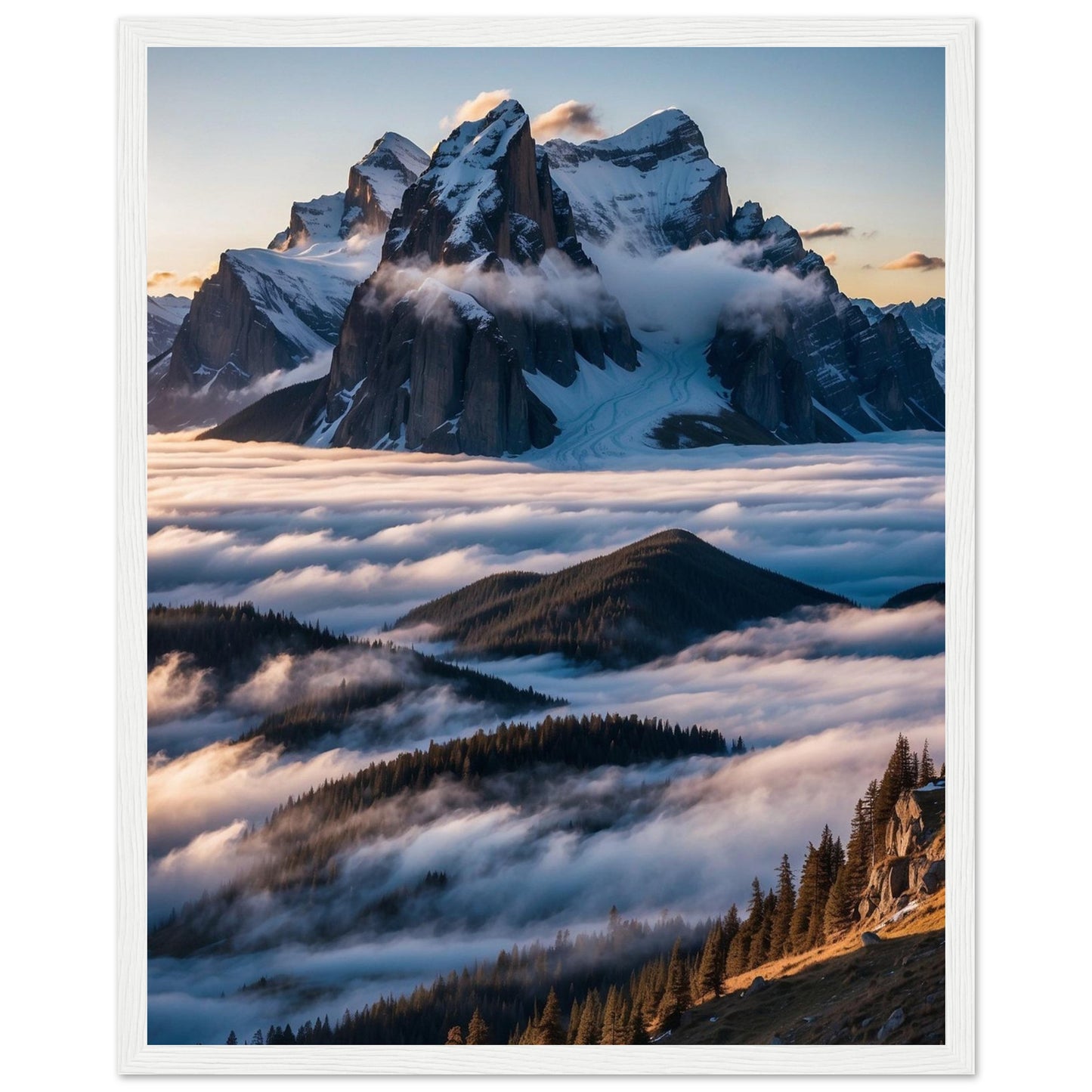 Premium Matte Paper Wooden Framed Poster