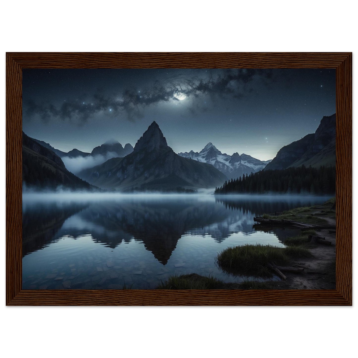 Premium Matte Paper Wooden Framed Poster