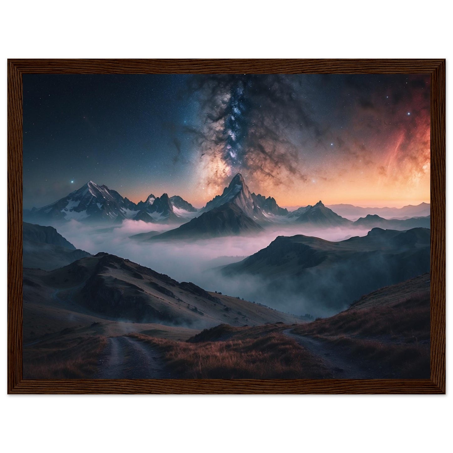 Premium Matte Paper Wooden Framed Poster