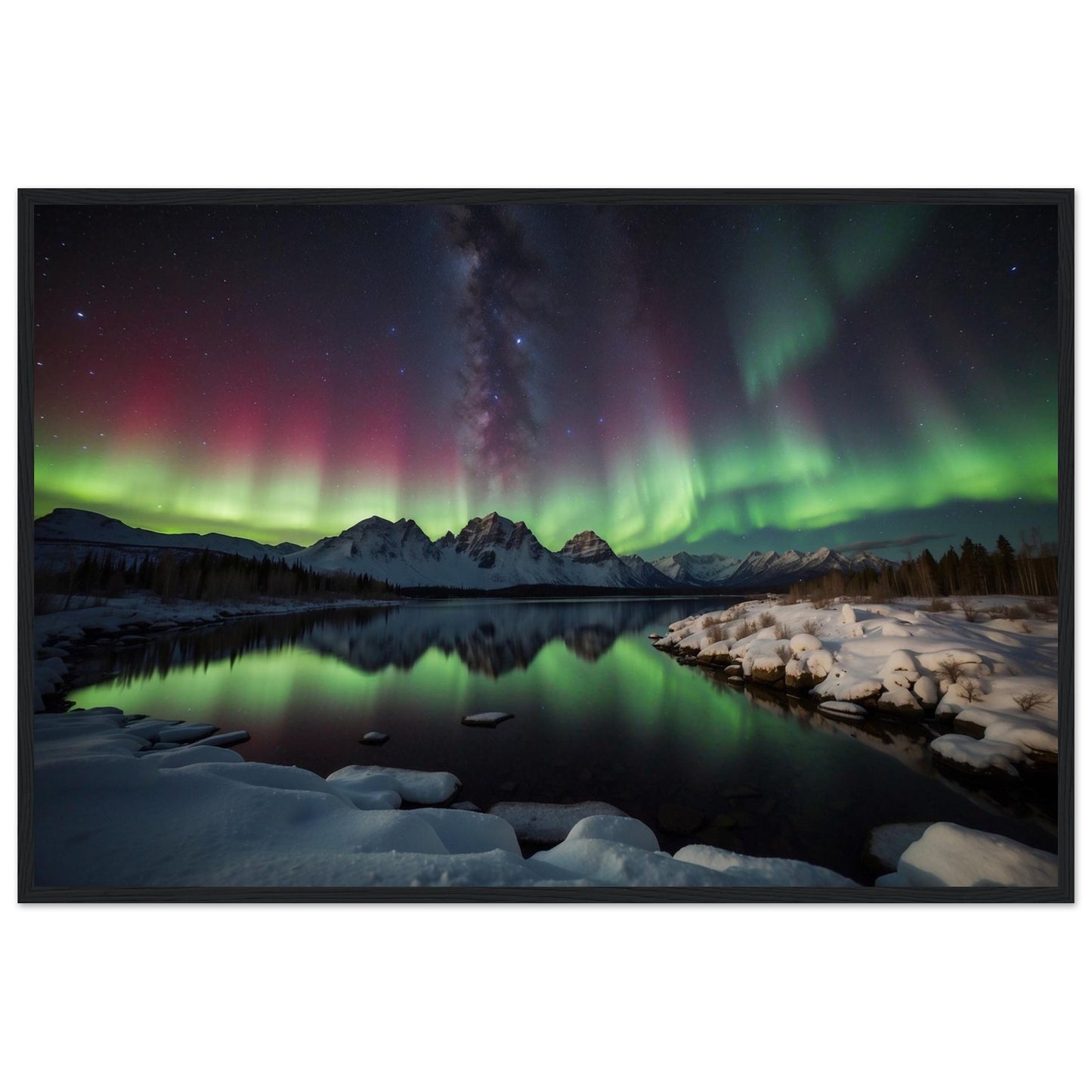 Premium Matte Paper Wooden Framed Poster
