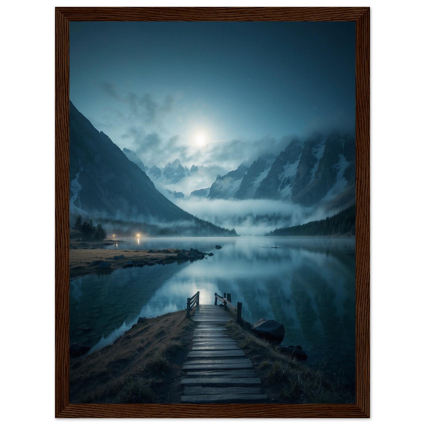 Premium Matte Paper Wooden Framed Poster