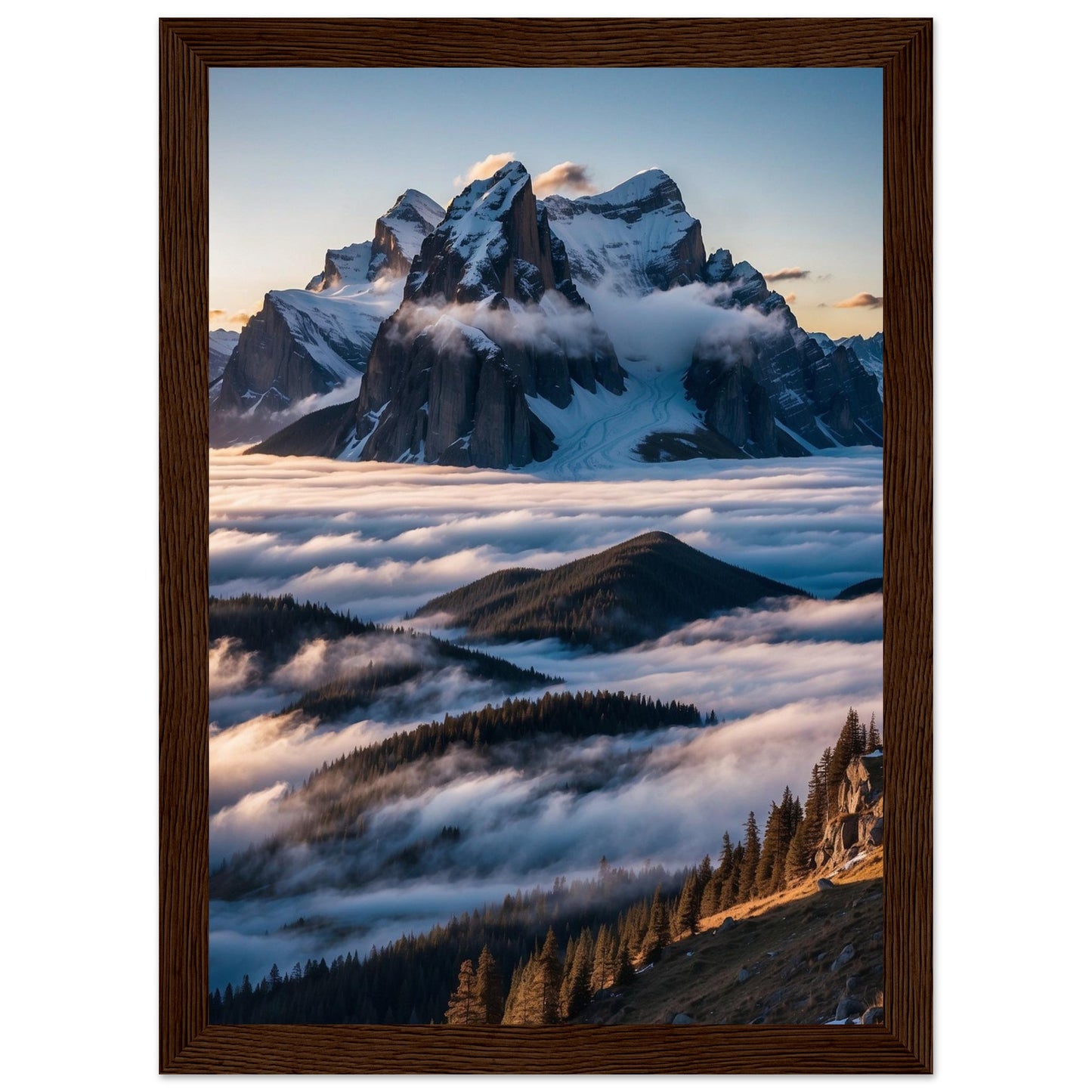 Premium Matte Paper Wooden Framed Poster