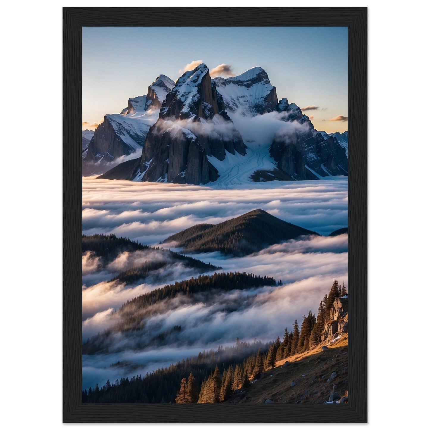 Premium Matte Paper Wooden Framed Poster