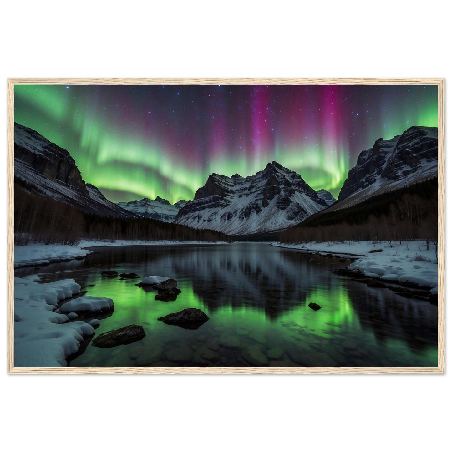 Premium Matte Paper Wooden Framed Poster