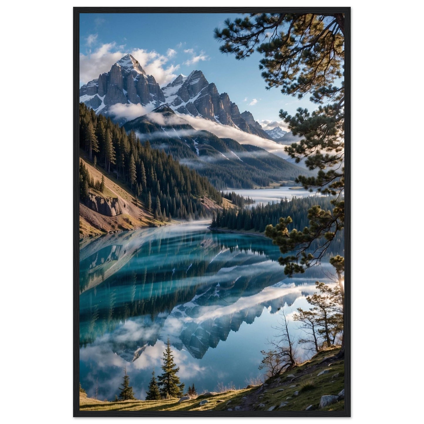 Premium Matte Paper Wooden Framed Poster