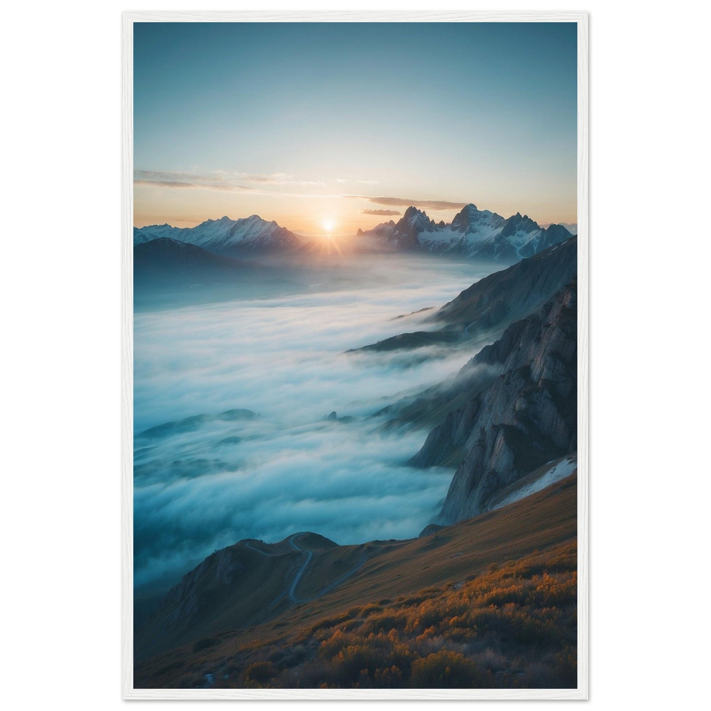 Premium Matte Paper Wooden Framed Poster