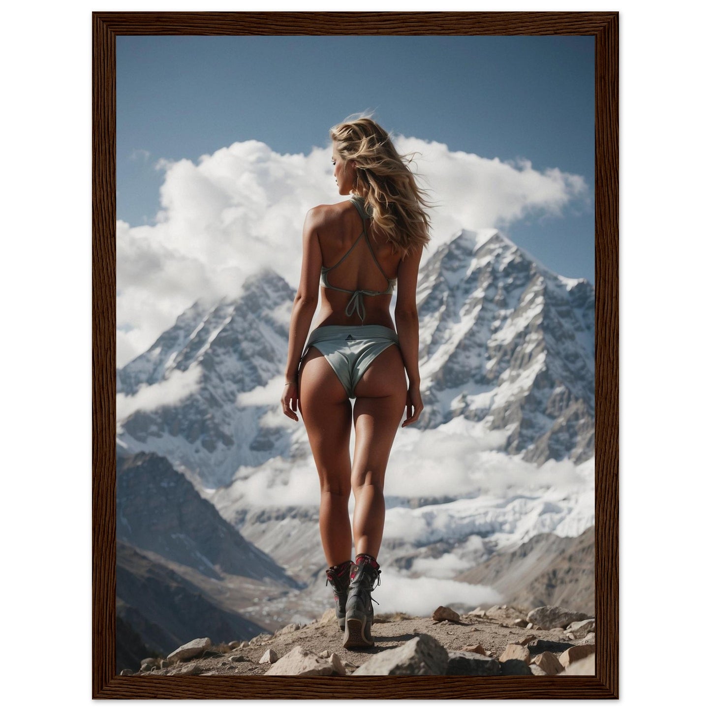 Premium Matte Paper Wooden Framed Poster