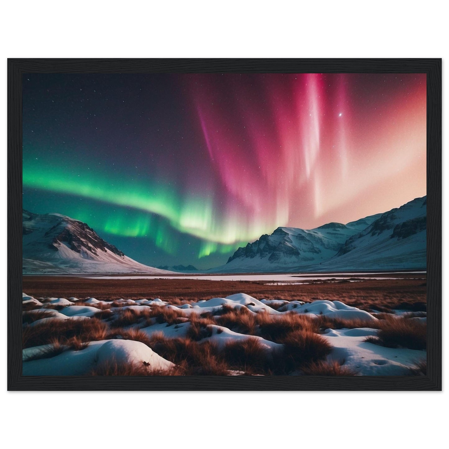 Premium Matte Paper Wooden Framed Poster