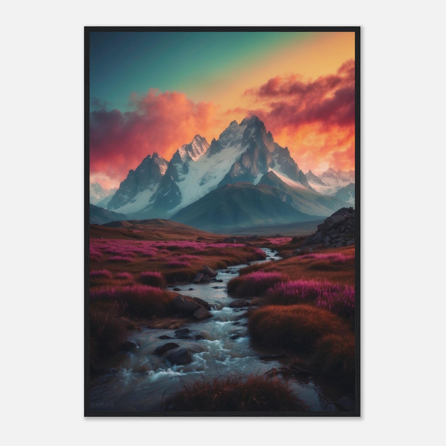 Premium Matte Paper Wooden Framed Poster
