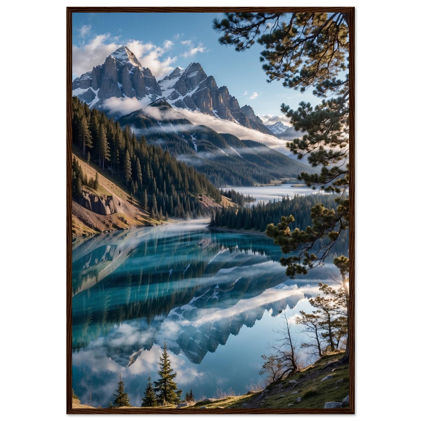 Premium Matte Paper Wooden Framed Poster