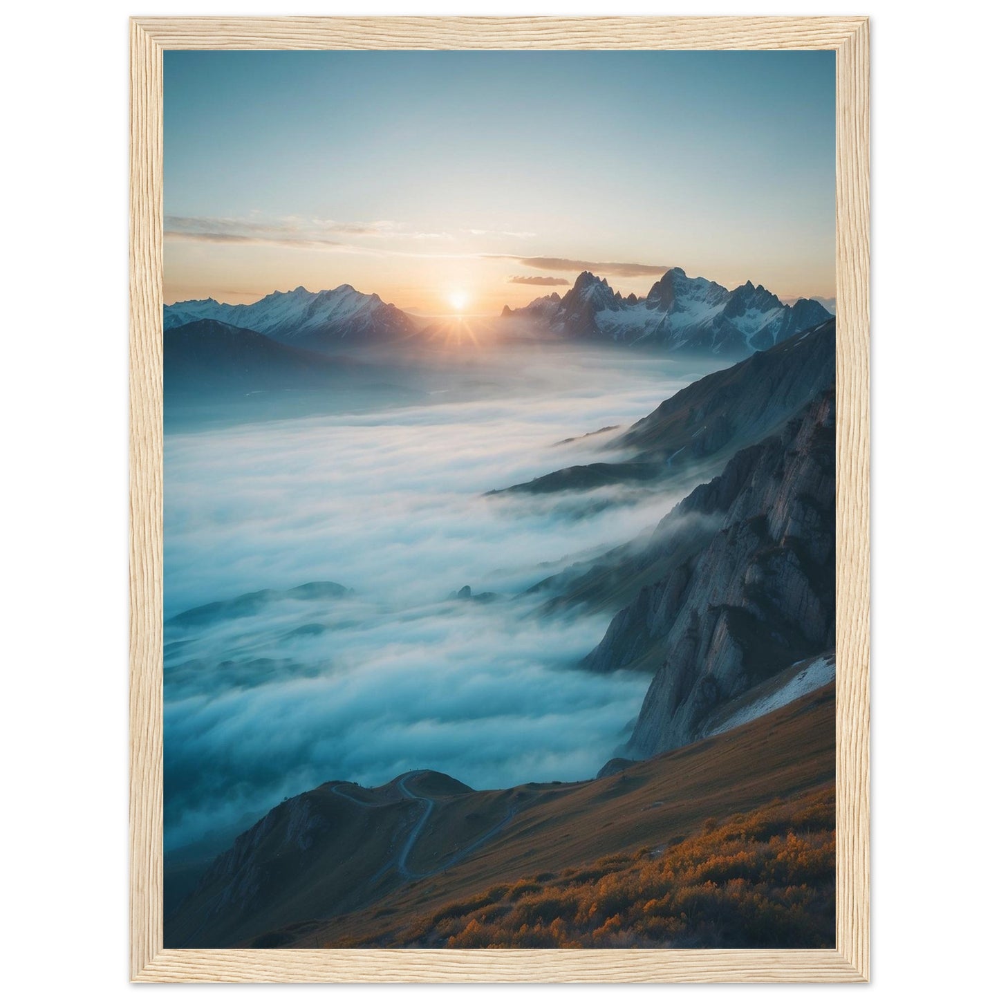 Premium Matte Paper Wooden Framed Poster