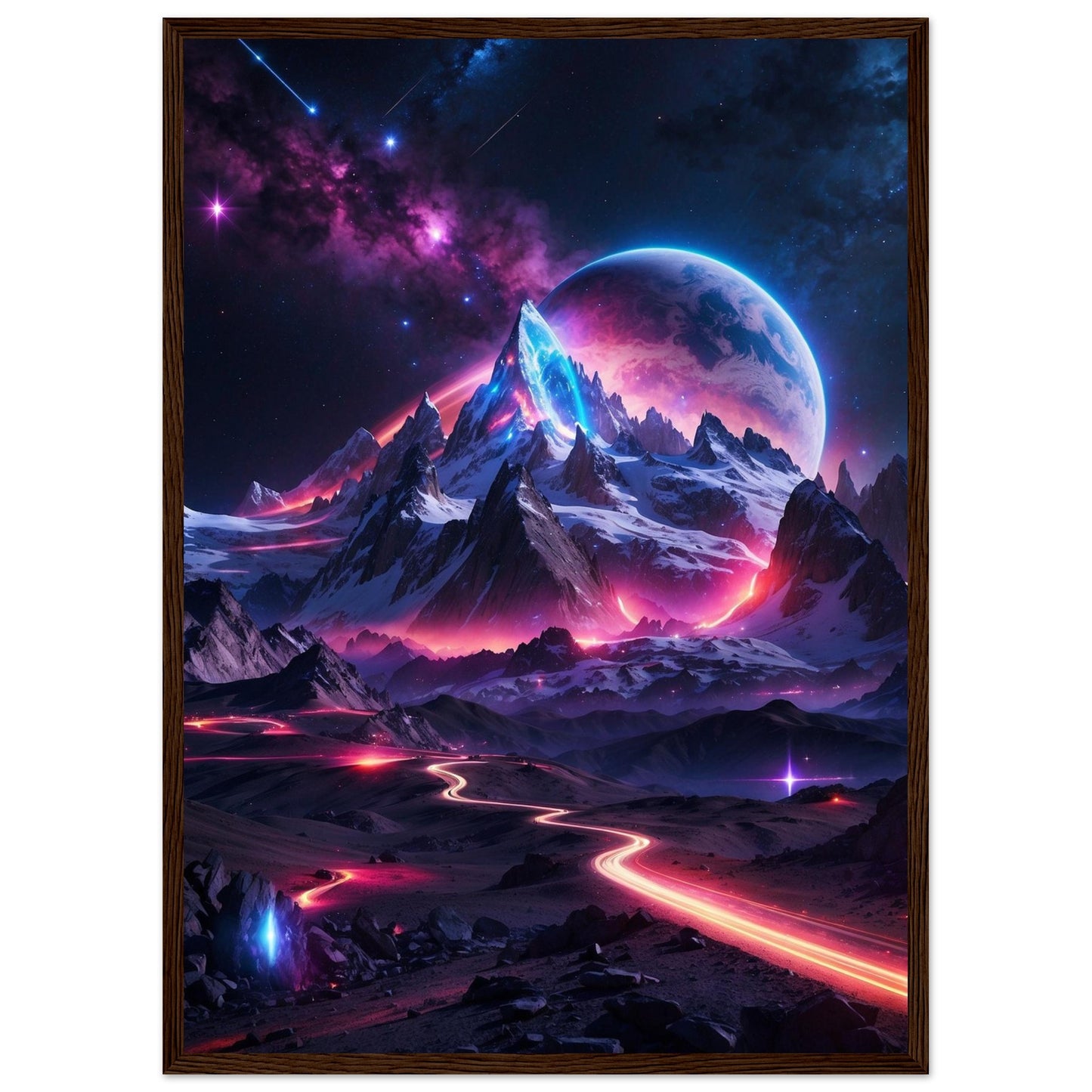 Premium Matte Paper Wooden Framed Poster