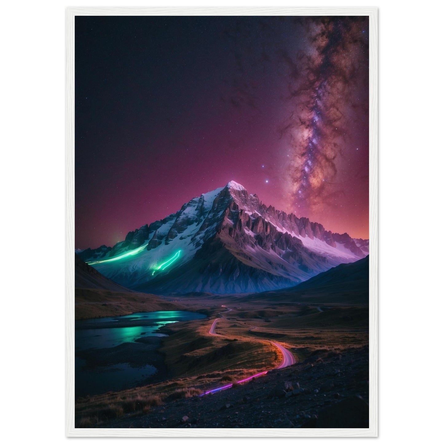 Premium Matte Paper Wooden Framed Poster