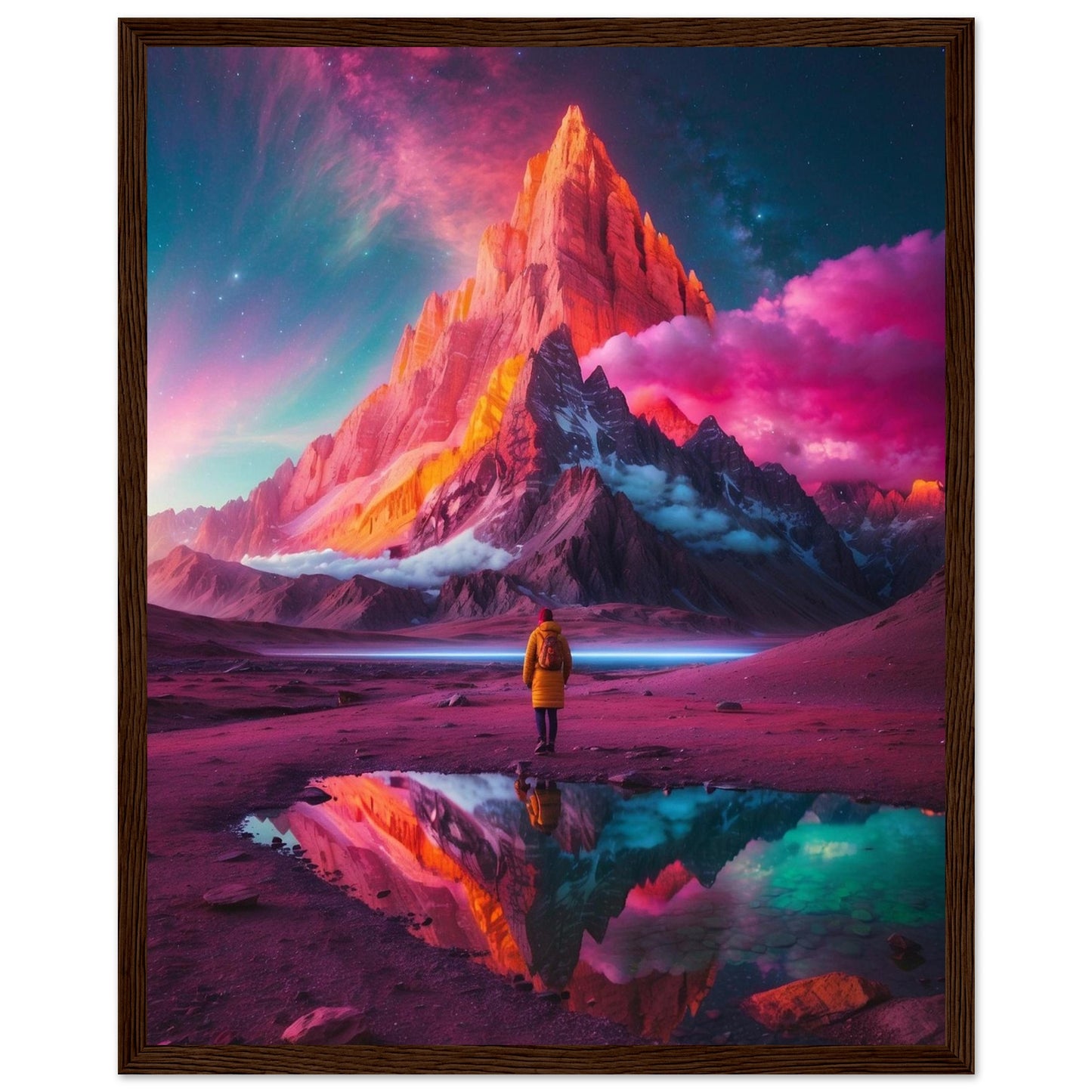Premium Matte Paper Wooden Framed Poster