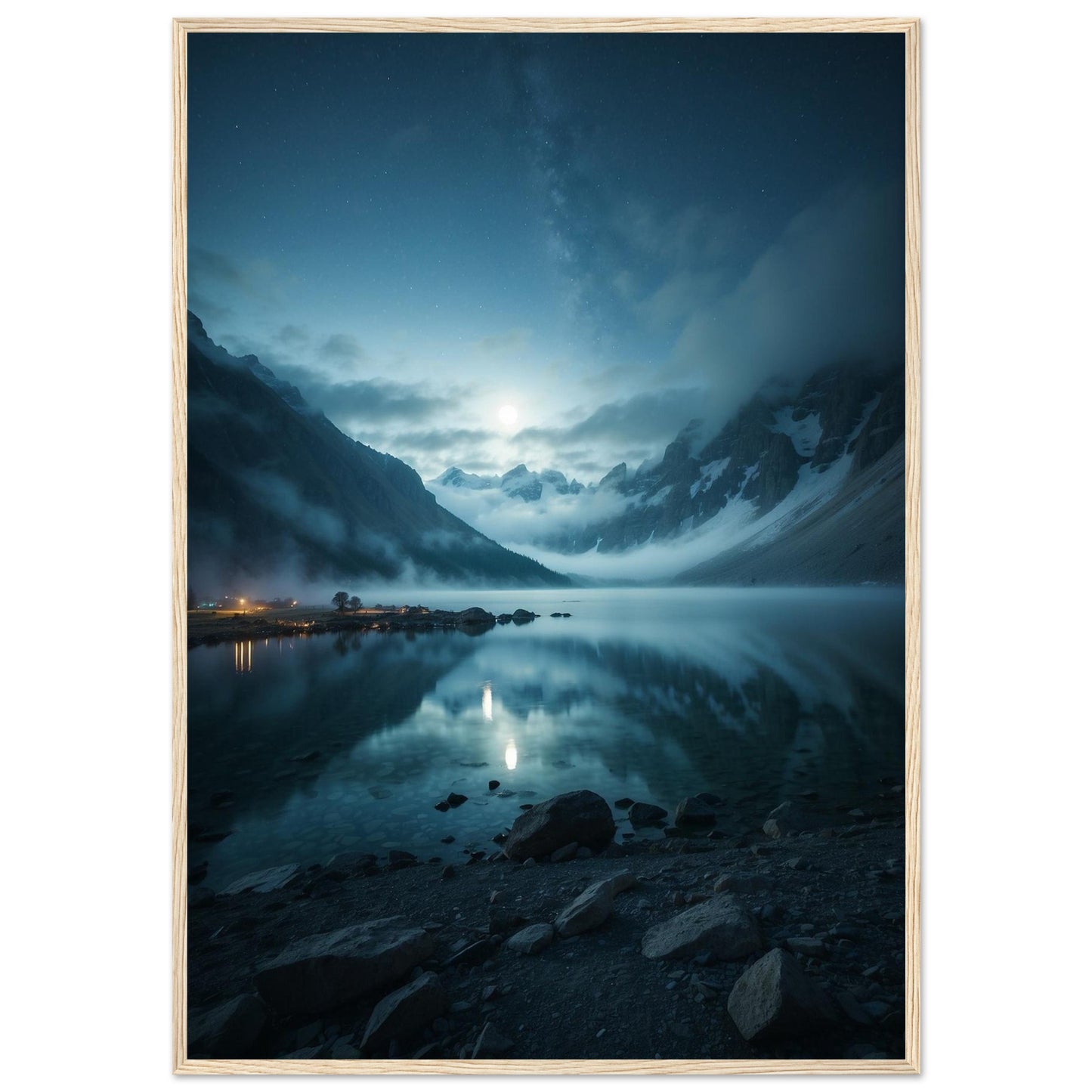 Premium Matte Paper Wooden Framed Poster
