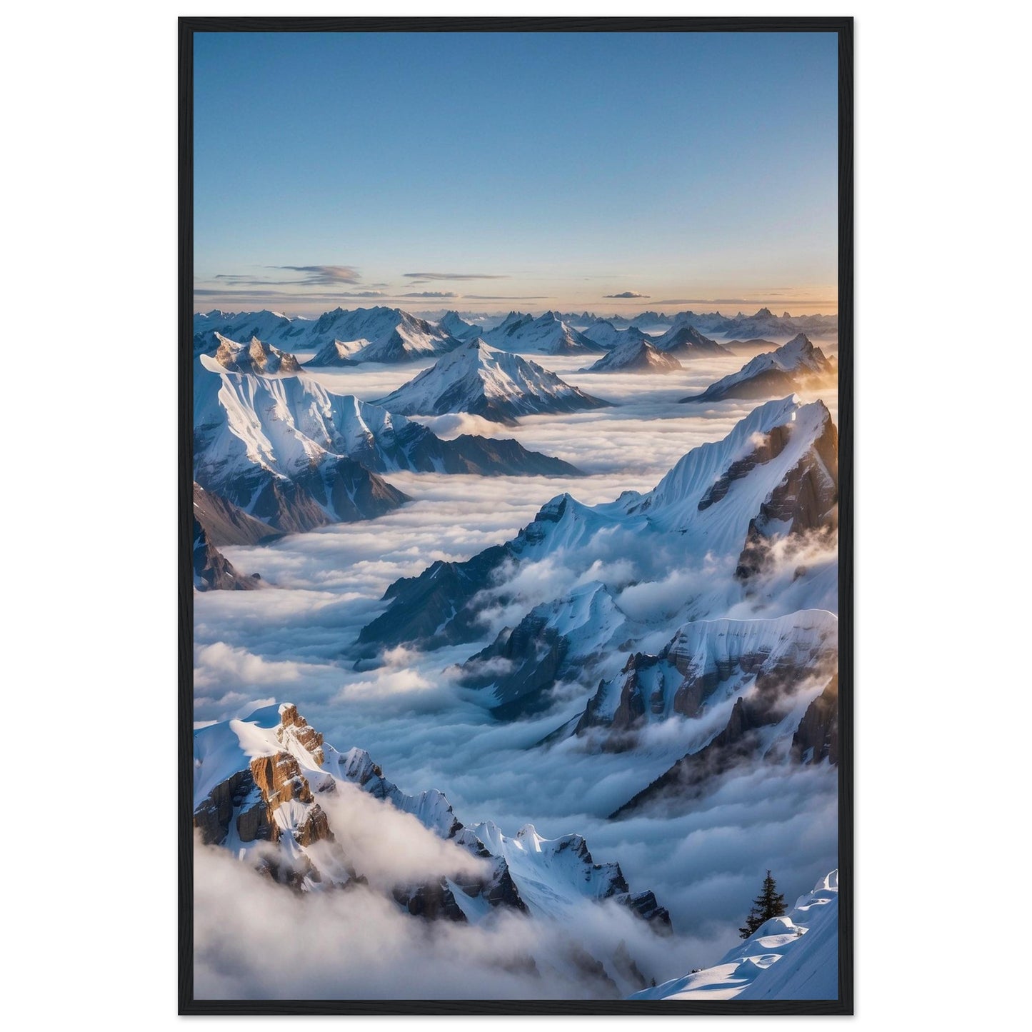 Premium Matte Paper Wooden Framed Poster