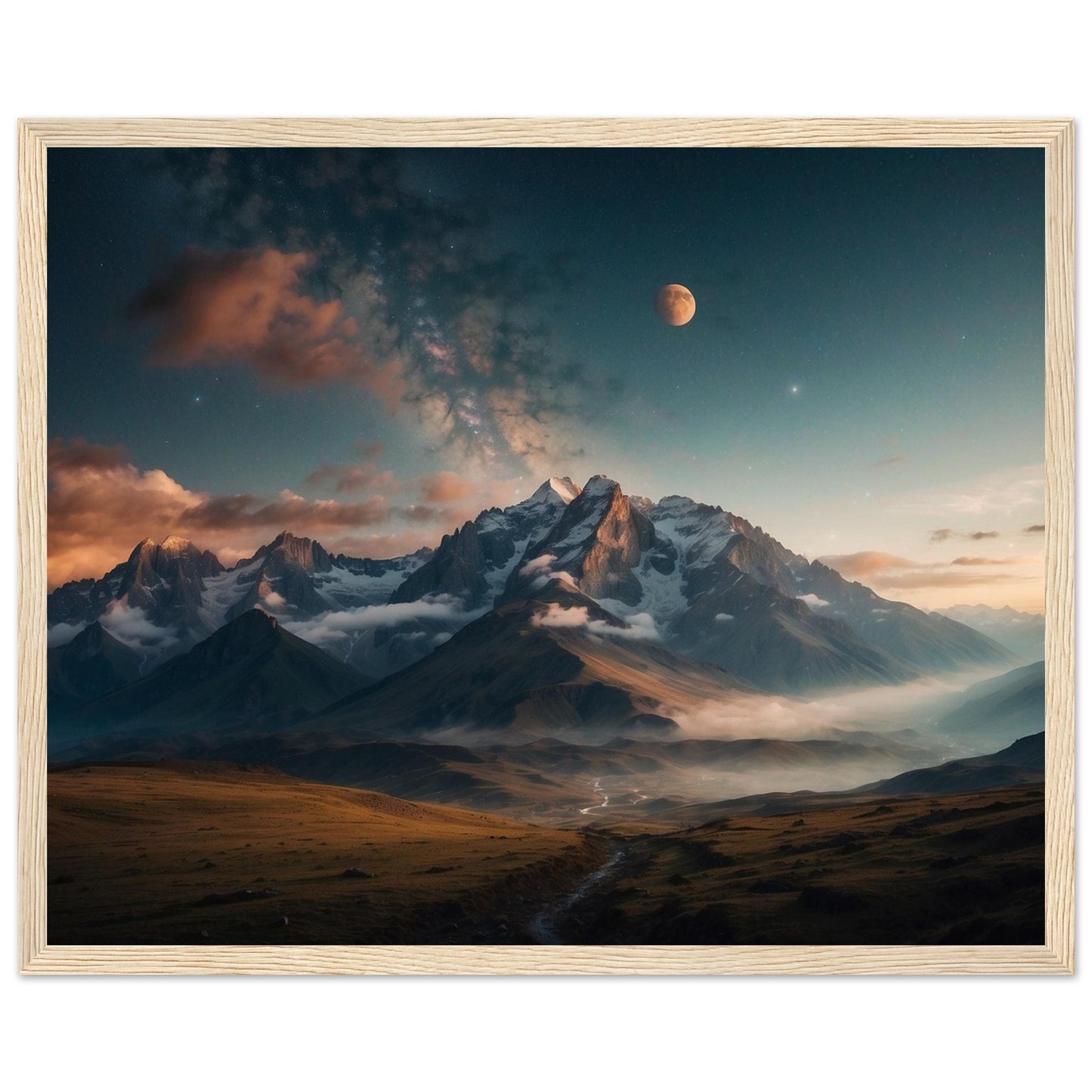 Premium Matte Paper Wooden Framed Poster
