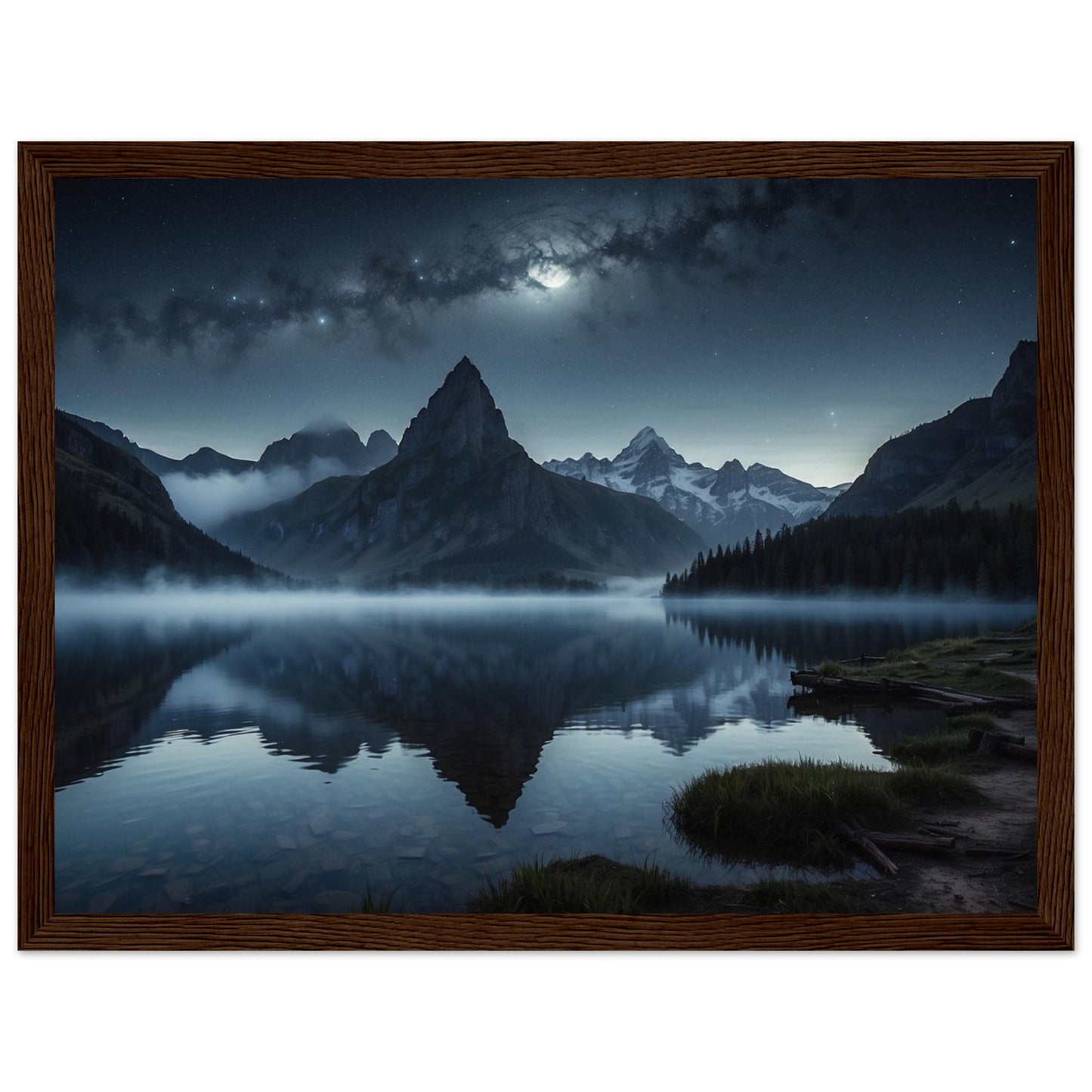 Premium Matte Paper Wooden Framed Poster