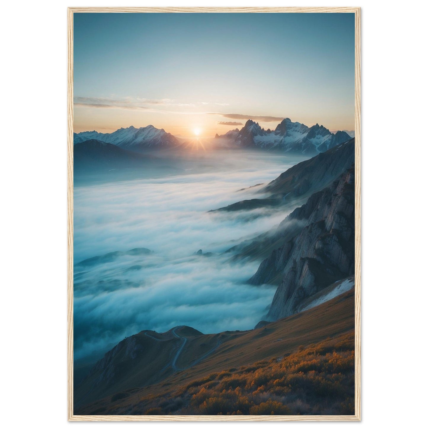 Premium Matte Paper Wooden Framed Poster