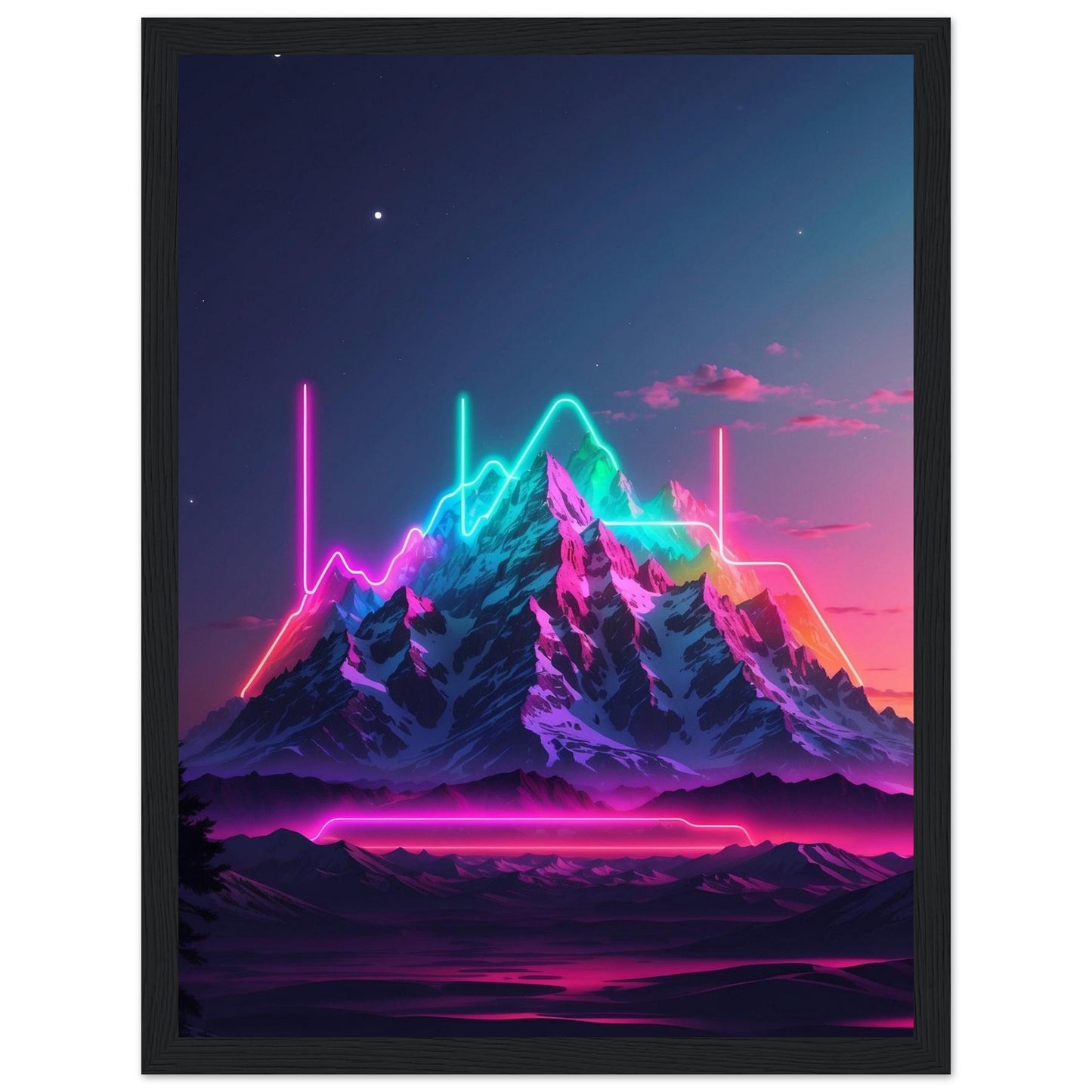 Premium Matte Paper Wooden Framed Poster