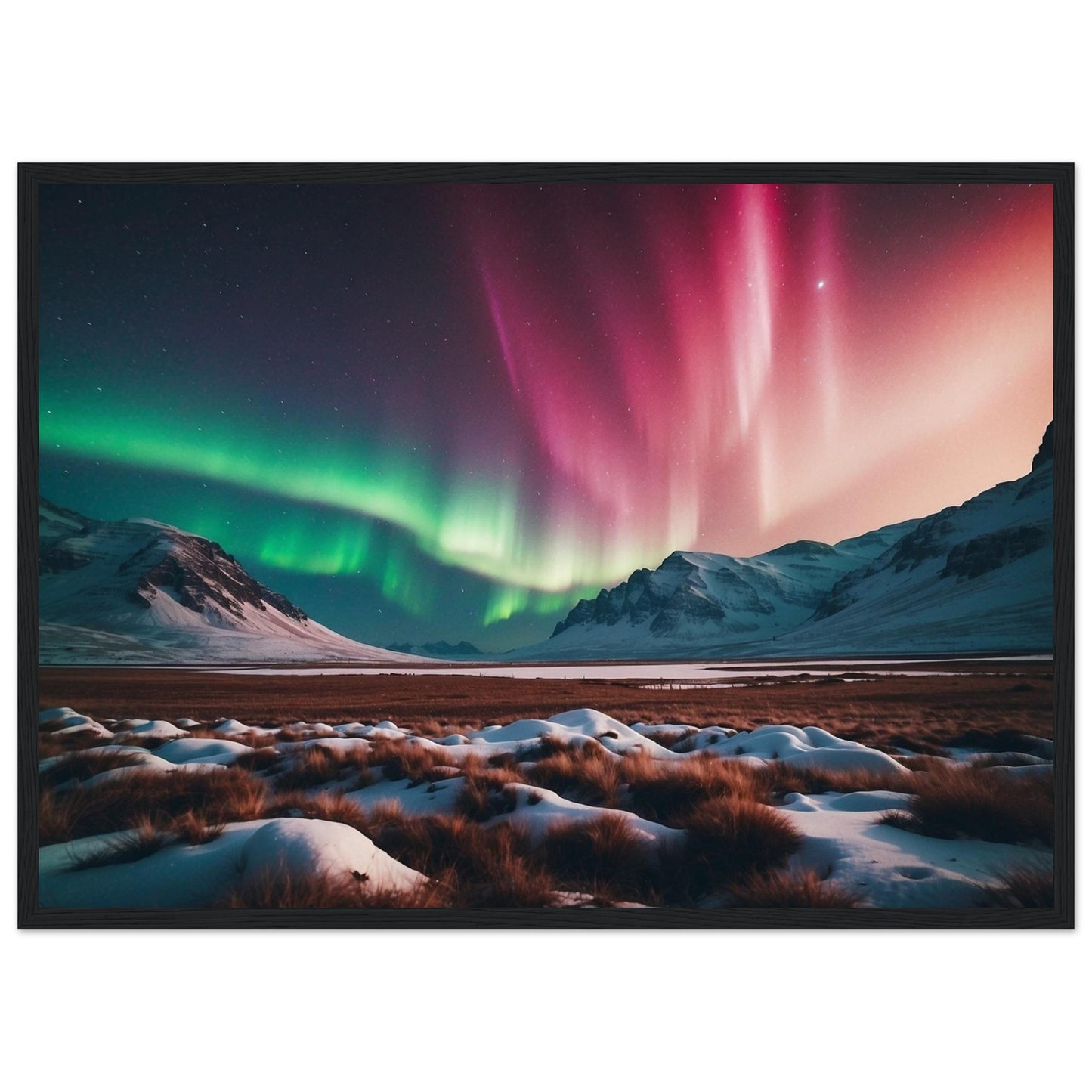 Premium Matte Paper Wooden Framed Poster