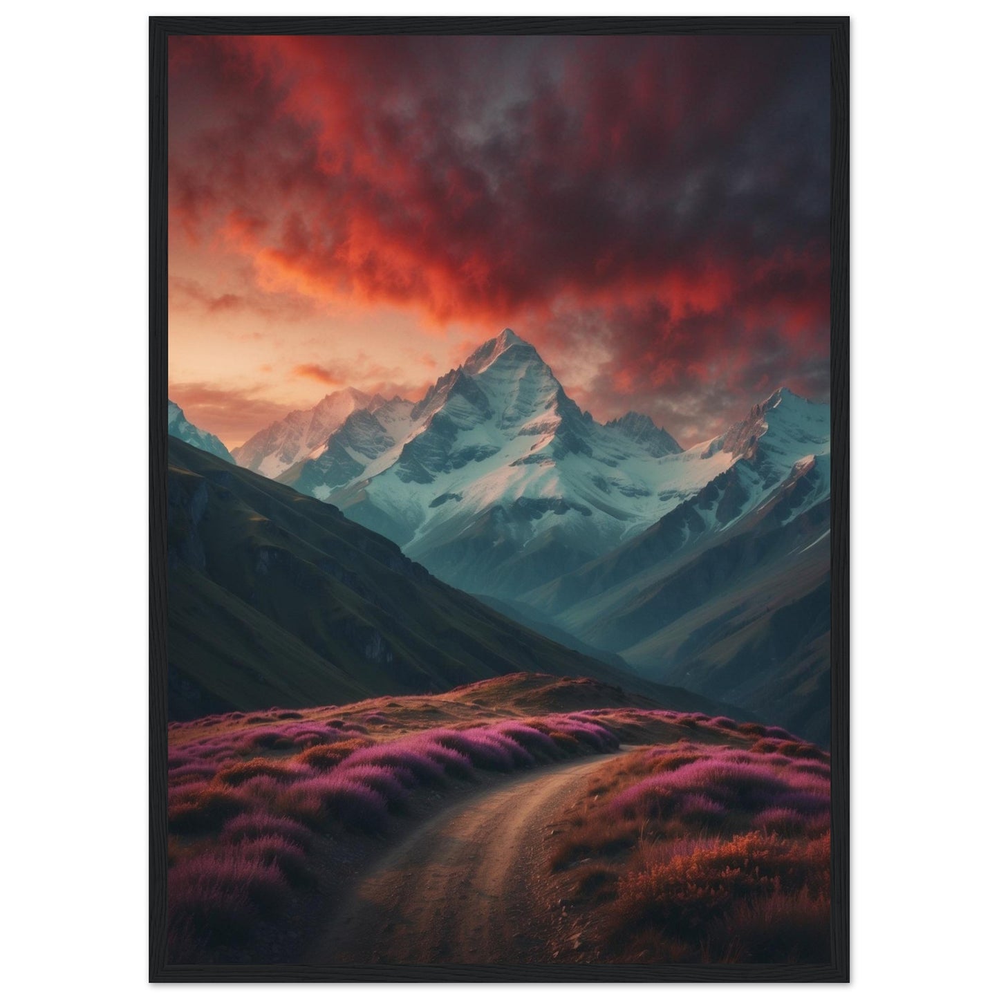 Premium Matte Paper Wooden Framed Poster