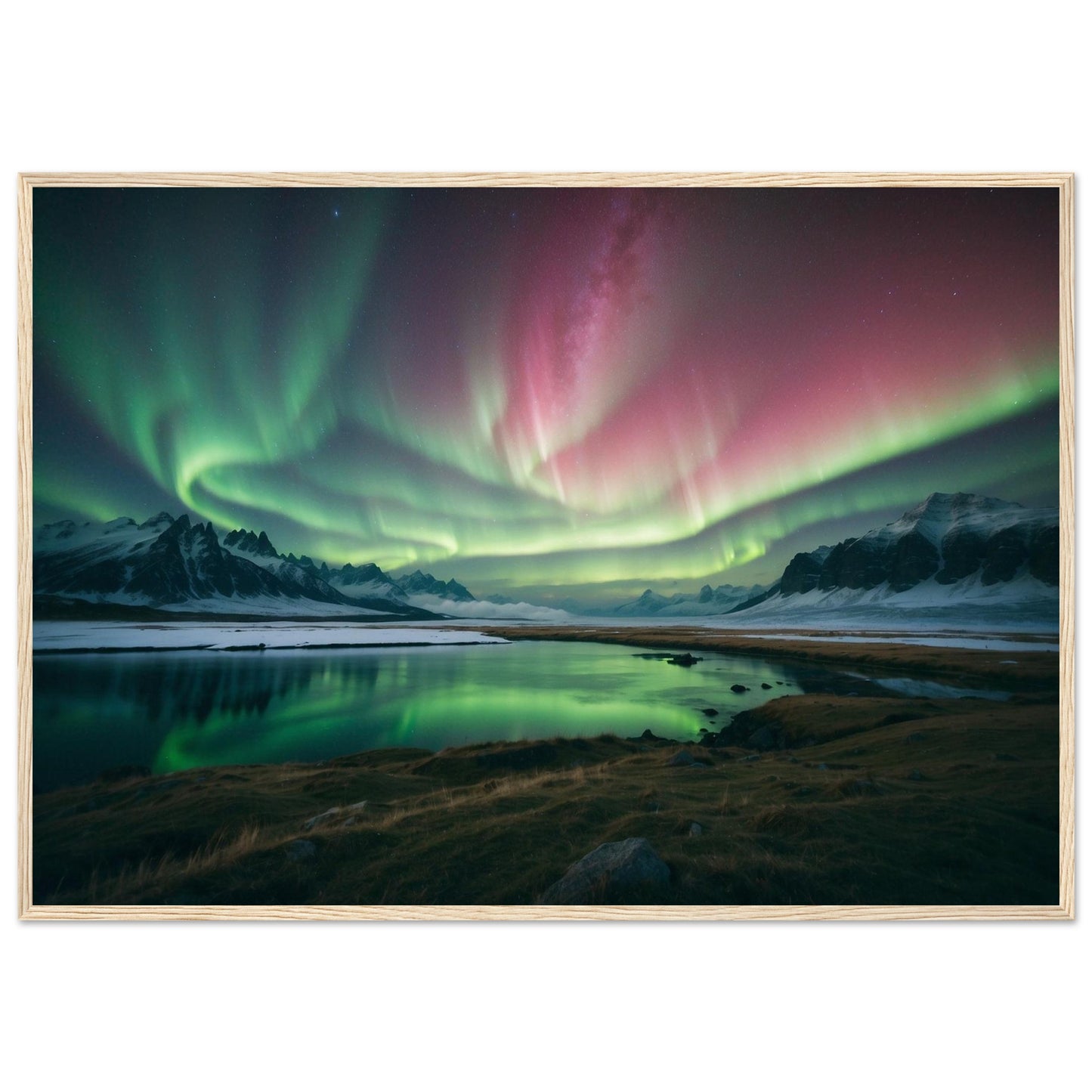 Premium Matte Paper Wooden Framed Poster