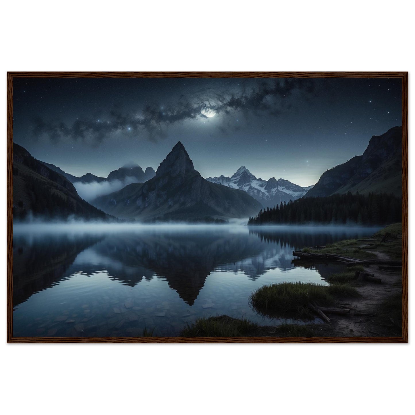 Premium Matte Paper Wooden Framed Poster