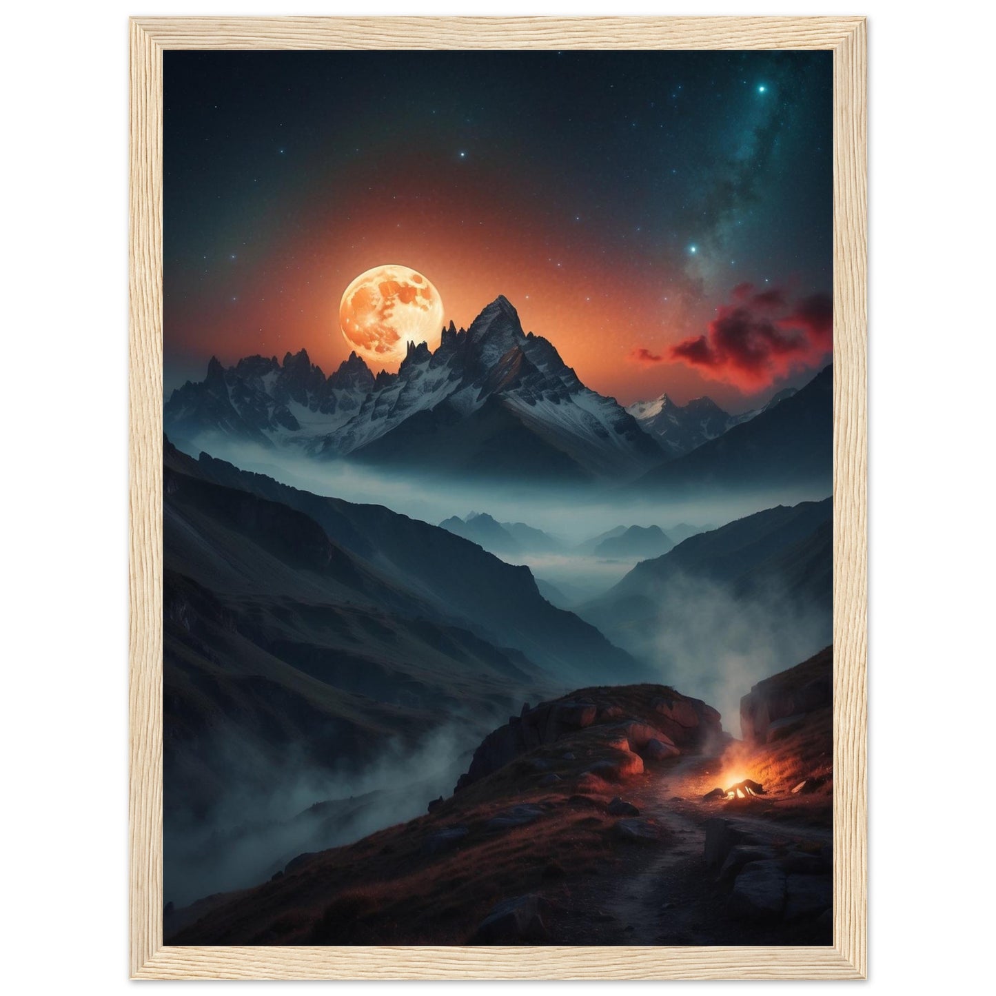 Premium Matte Paper Wooden Framed Poster