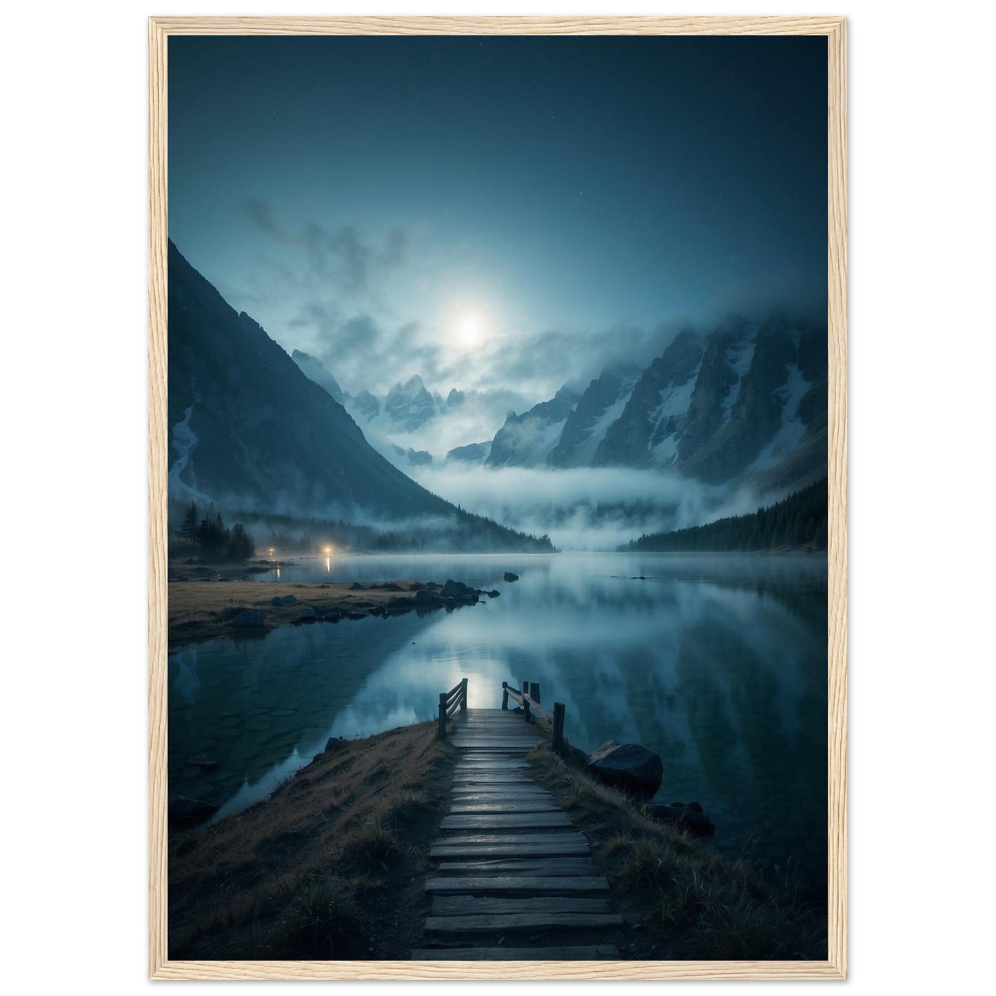 Premium Matte Paper Wooden Framed Poster