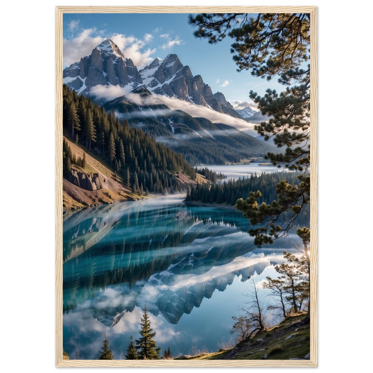 Premium Matte Paper Wooden Framed Poster