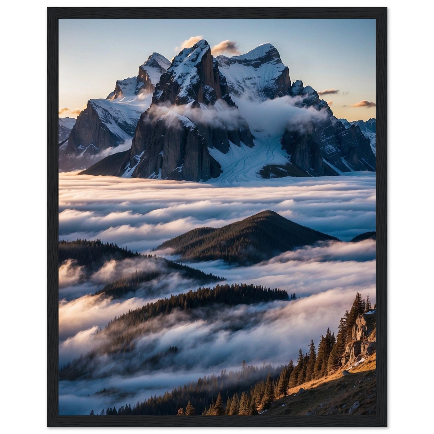 Premium Matte Paper Wooden Framed Poster