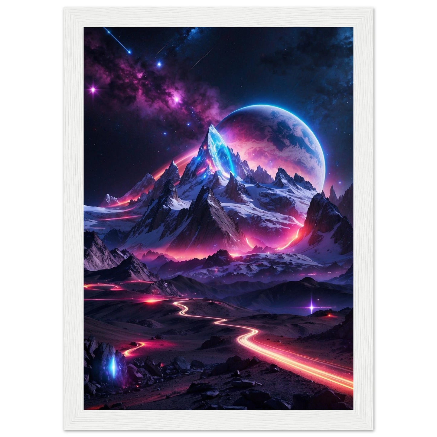 Premium Matte Paper Wooden Framed Poster