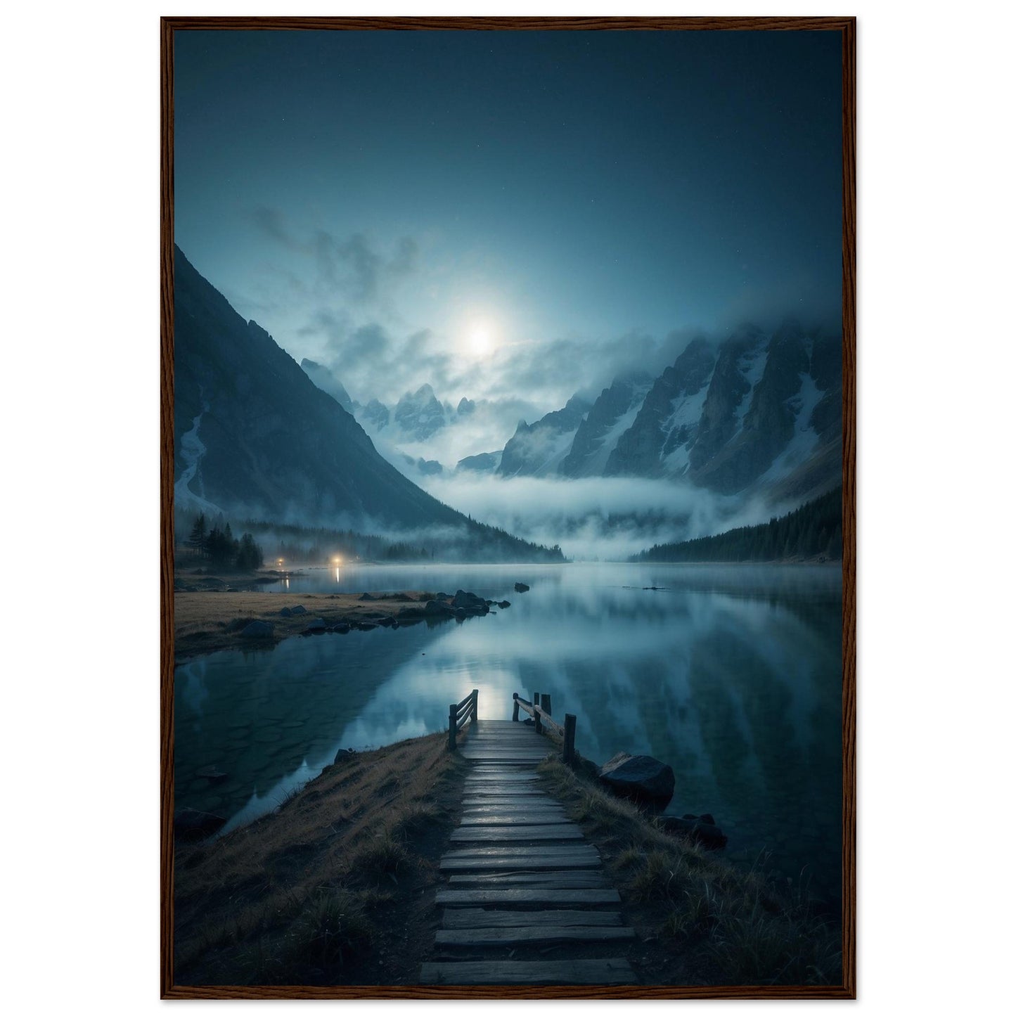 Premium Matte Paper Wooden Framed Poster