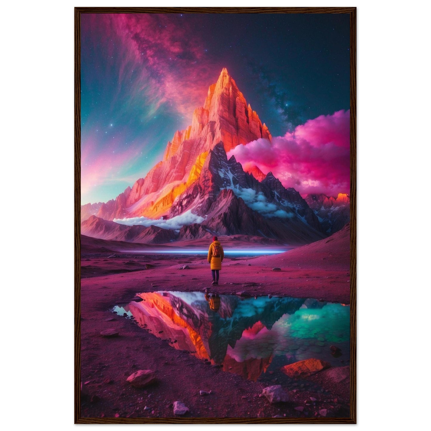 Premium Matte Paper Wooden Framed Poster