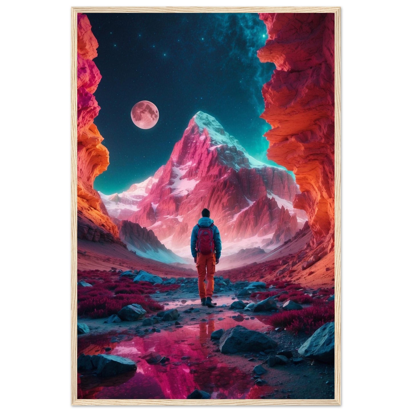 Premium Matte Paper Wooden Framed Poster
