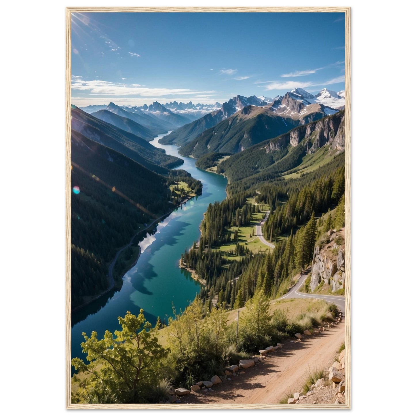 Premium Matte Paper Wooden Framed Poster