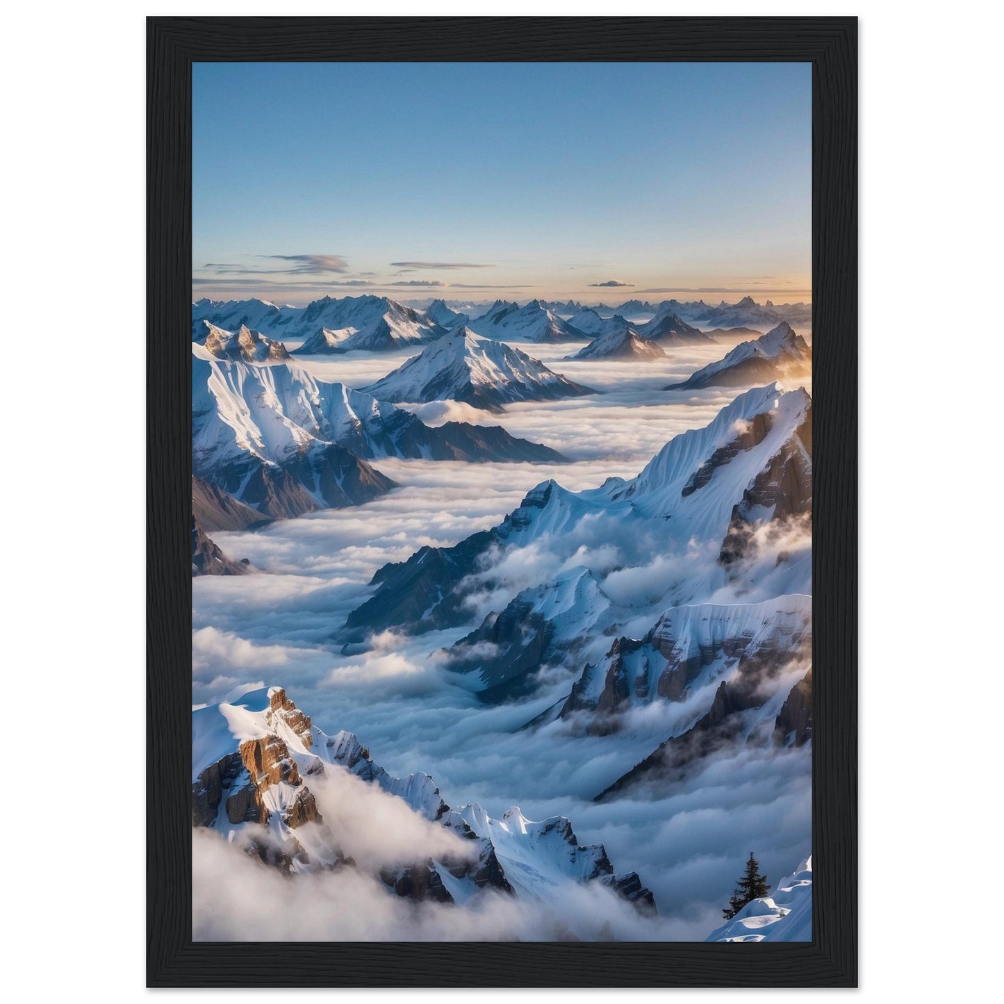 Premium Matte Paper Wooden Framed Poster
