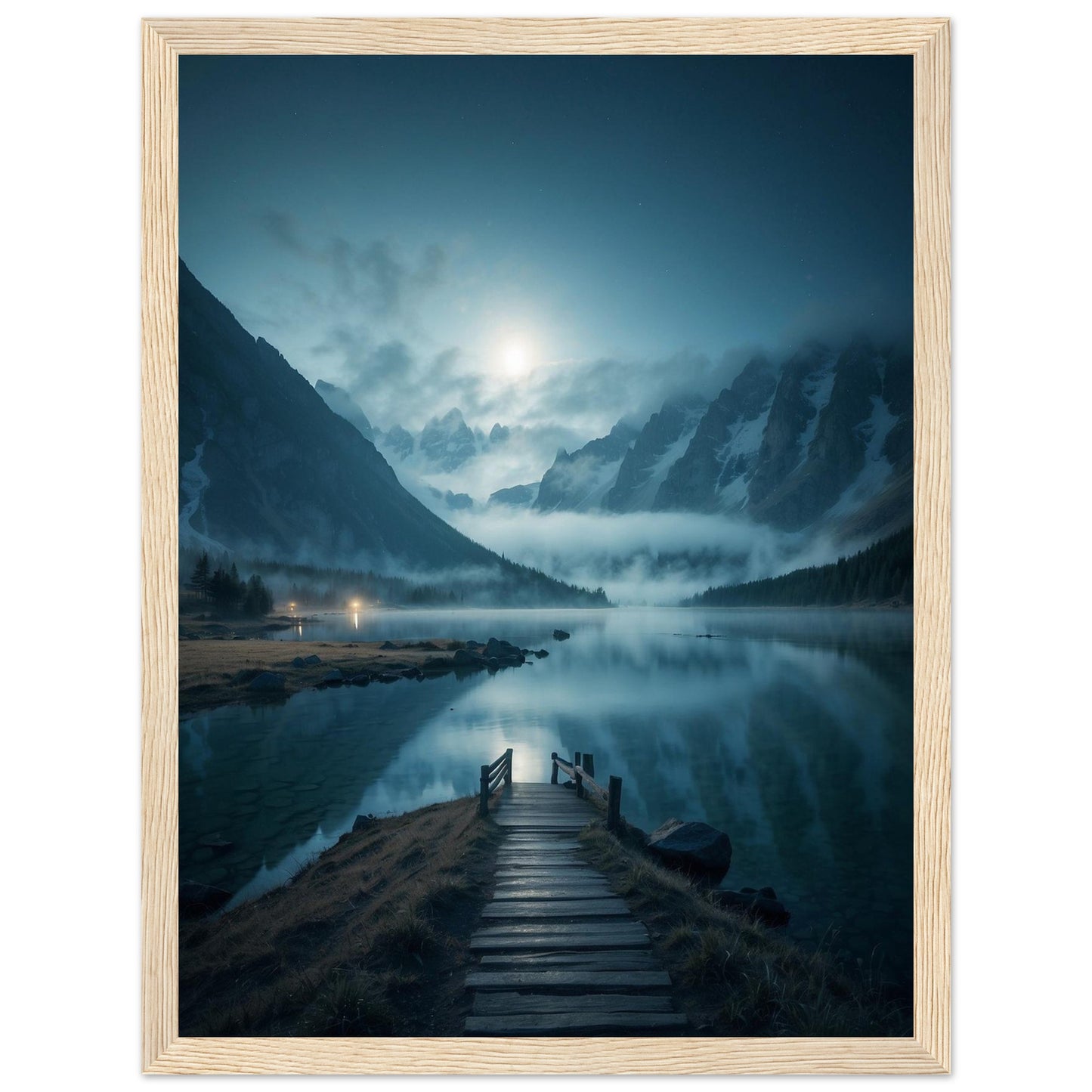 Premium Matte Paper Wooden Framed Poster
