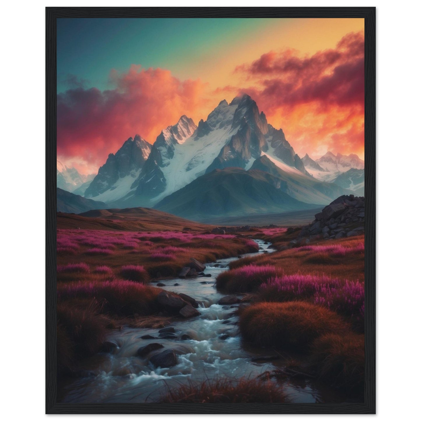Premium Matte Paper Wooden Framed Poster