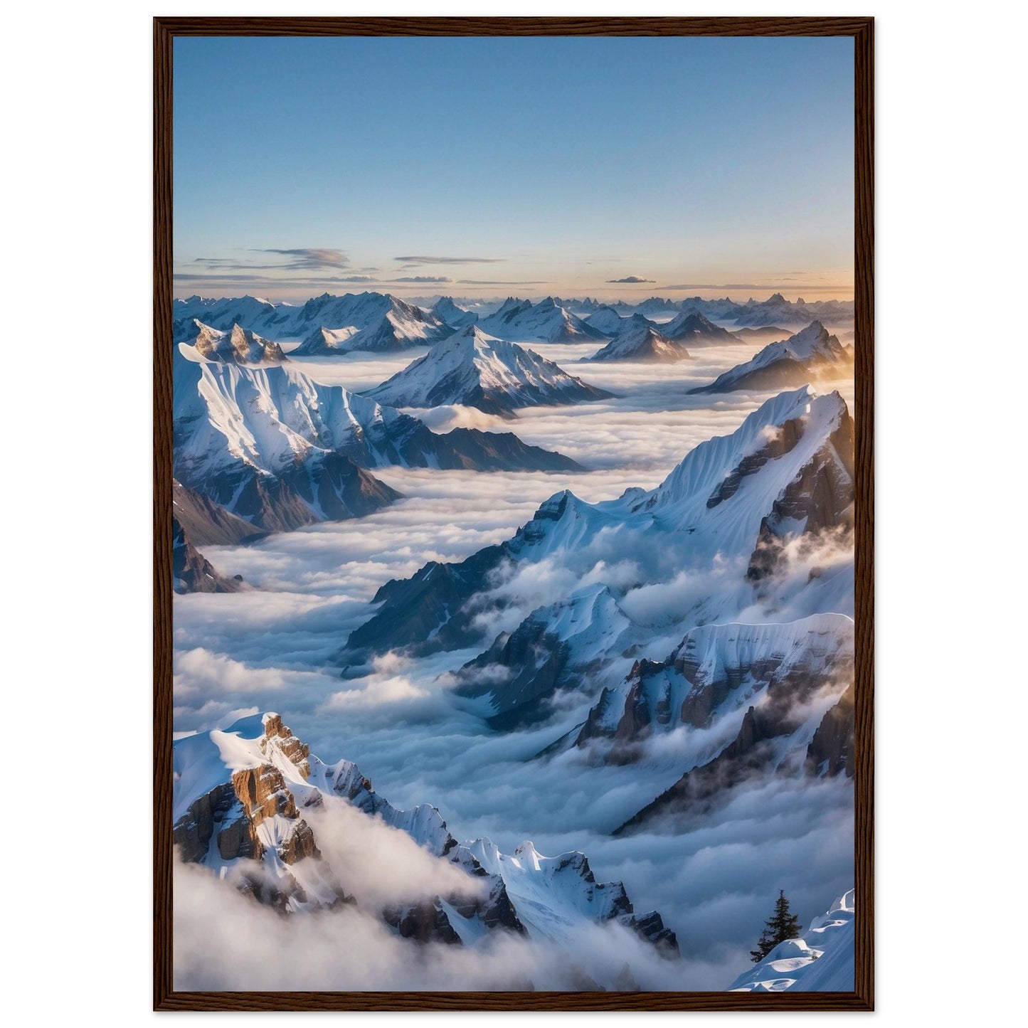 Premium Matte Paper Wooden Framed Poster