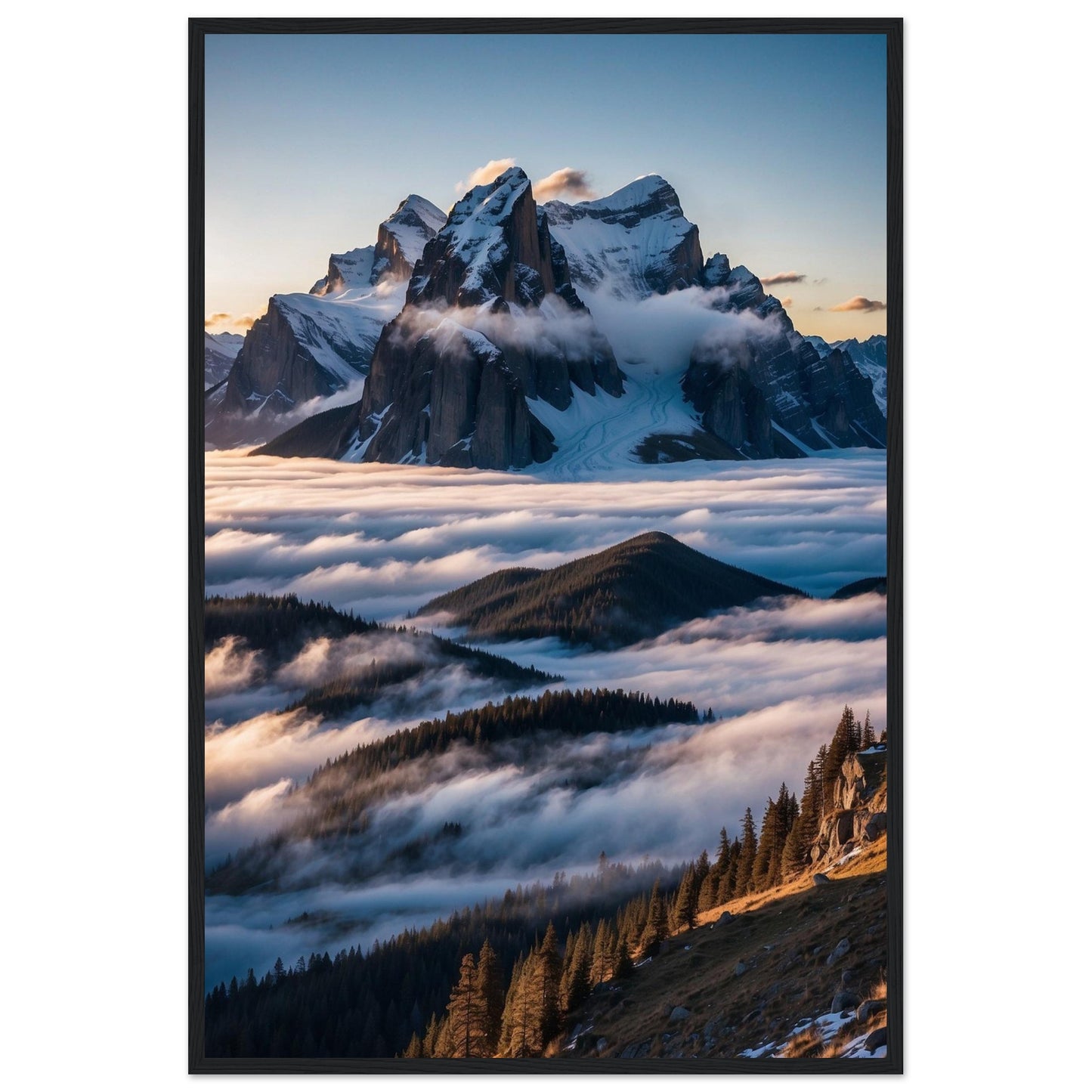 Premium Matte Paper Wooden Framed Poster