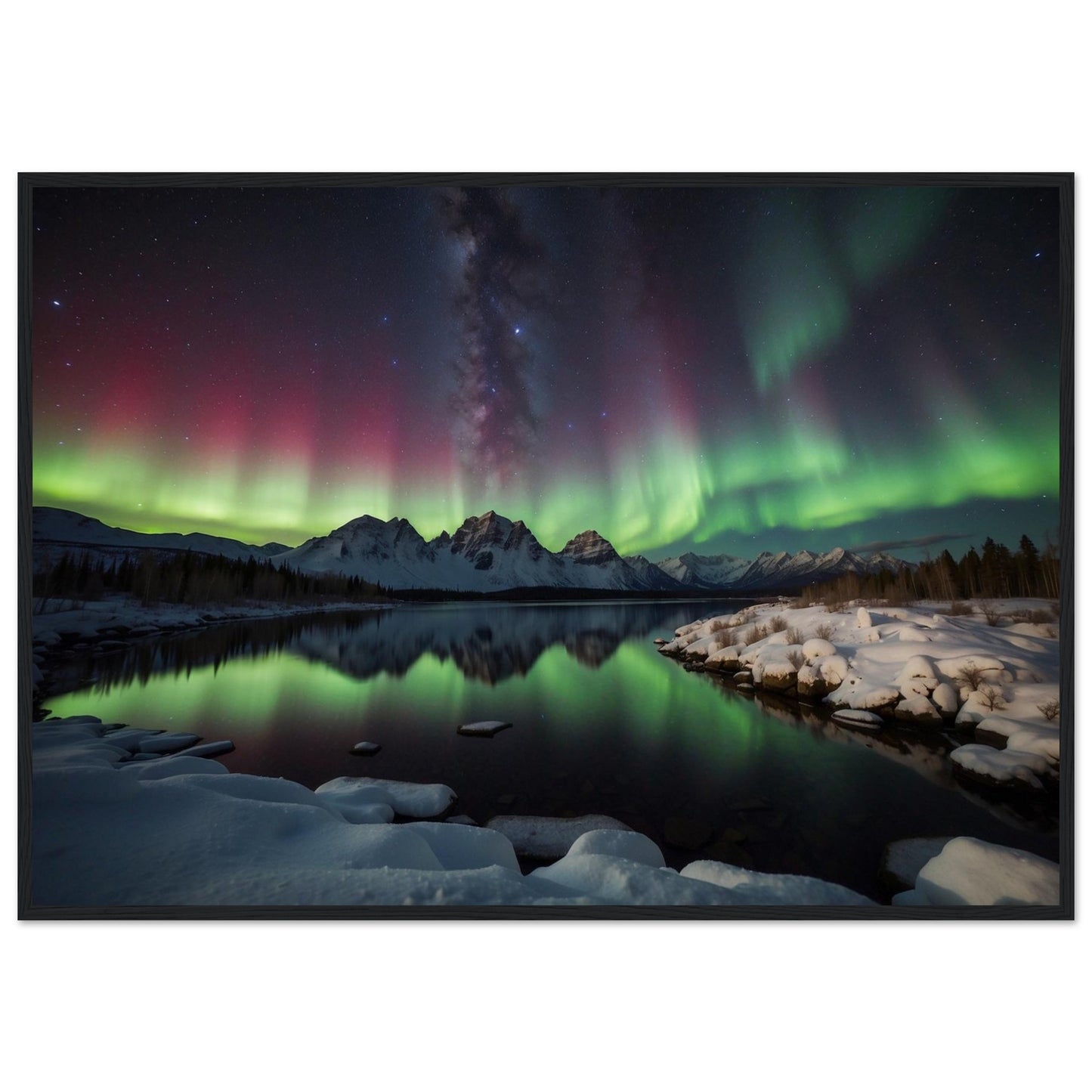 Premium Matte Paper Wooden Framed Poster
