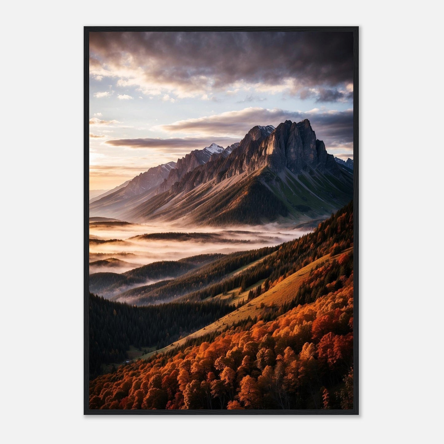 Premium Matte Paper Wooden Framed Poster